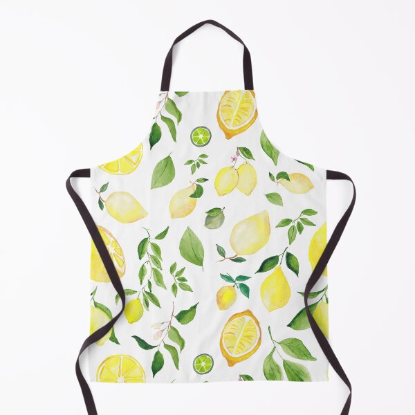 Item preview, Zesty Lemon Watercolor Seamless Pattern designed and sold by SaturnStudioart.