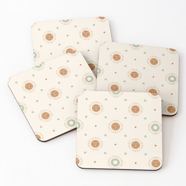 Item preview, Boho Happy Sun Seamless Pattern Design designed and sold by Quotable Gear.