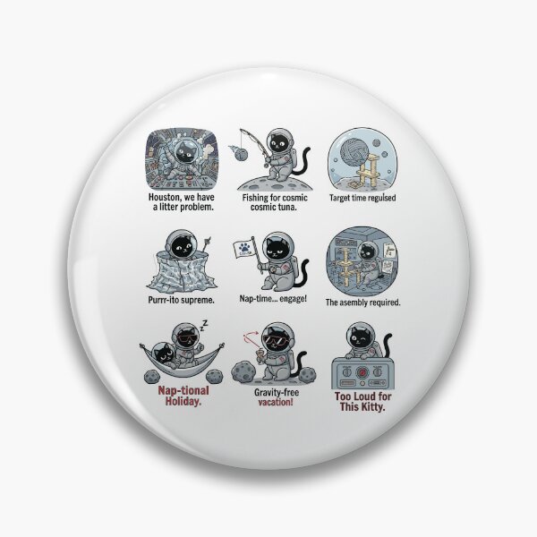 Item preview, Cat Astronaut Funny Space Collection designed and sold by JessArty ⭐⭐⭐⭐⭐.