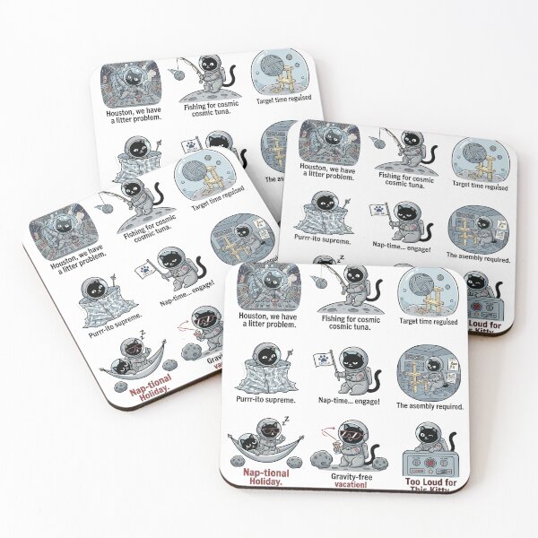 Item preview, Cat Astronaut Funny Space Collection designed and sold by JessArty ⭐⭐⭐⭐⭐.