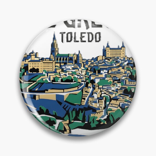 Item preview, El Greco - Vista de Toledo - Abstract Spanish Landscape Graphic Remix designed and sold by GreatPeopleMind.