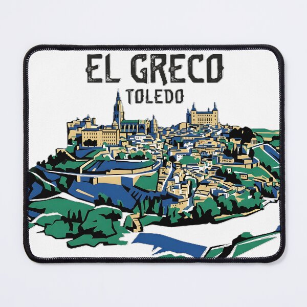 Item preview, El Greco - Vista de Toledo - Abstract Spanish Landscape Graphic Remix designed and sold by GreatPeopleMind.