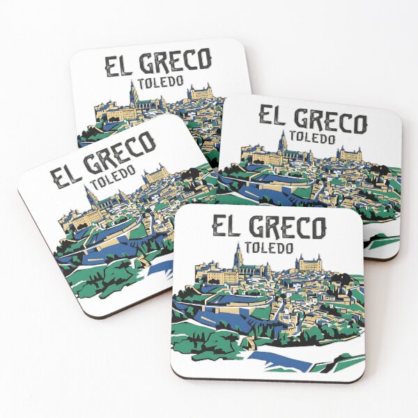 Item preview, El Greco - Vista de Toledo - Abstract Spanish Landscape Graphic Remix designed and sold by GreatPeopleMind.