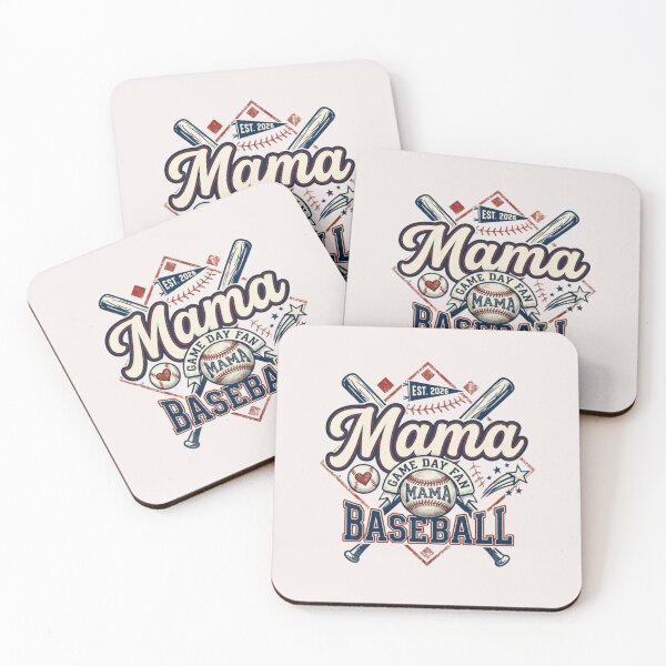 Item preview, Mama Baseball Game Day Fan EST 2026 - Vintage Sports Style designed and sold by Lozarux.