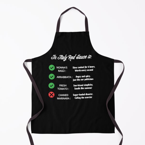 Item preview, Funny Italian Food Rules: Authentic Red Sauce vs Canned Marinara Black Version designed and sold by TheItaliandilemma.