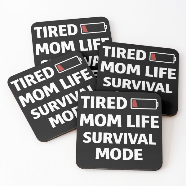 Artikelvorschau, Überlebensmodus für müde Mütter – Lustiger Mama-Humor – Design für erschöpfte Mütter entworfen und verkauft von SzyMazDesign.