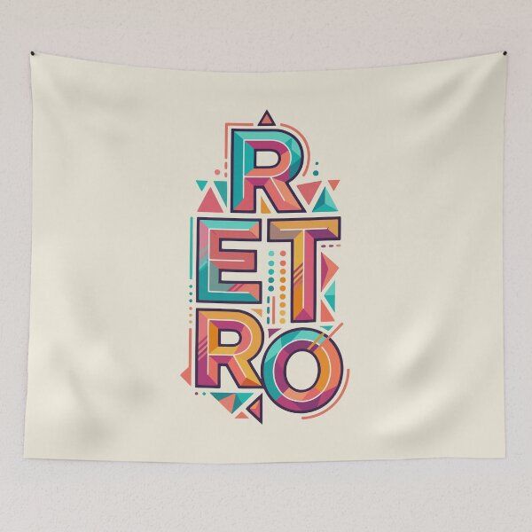 Item preview, Retro — Vibrant Geometric Typography designed and sold by 89BLACK.