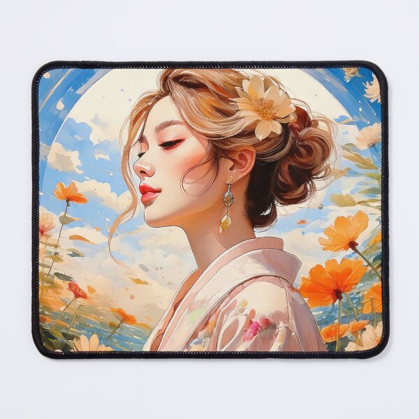 Item preview, Dreamy Woman in Flower Field designed and sold by BetweenForms.