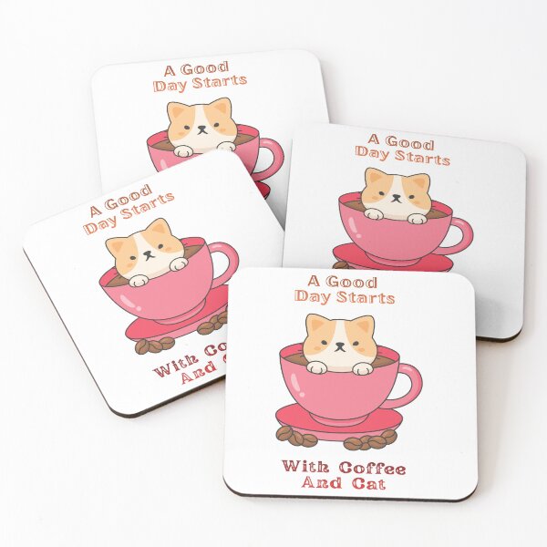 Item preview, A Good Day Starts With Coffee And Cat. designed and sold by Dinasshop.