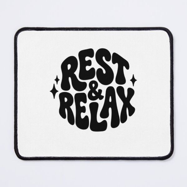 Item preview, Rest and Relax Calm Quote Minimal Aesthetic Typography Design designed and sold by GrowNest.