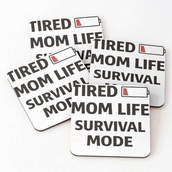 Artikelvorschau, Überlebensmodus für müde Mütter – Lustiger Mama-Humor – Design für erschöpfte Mütter entworfen und verkauft von SzyMazDesign.