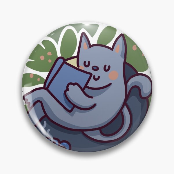 Item preview, Cozy reading cute cat designed and sold by sianelliot.