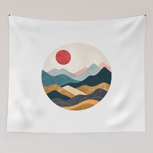 Item preview, Mountains sunset designed and sold by trendspatterns.