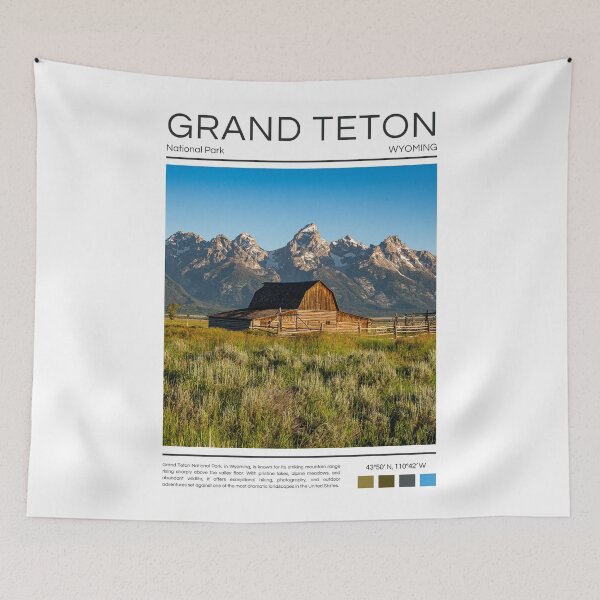 Item preview, Grand Teton National Park - Wyoming  designed and sold by StudioRedKoala.