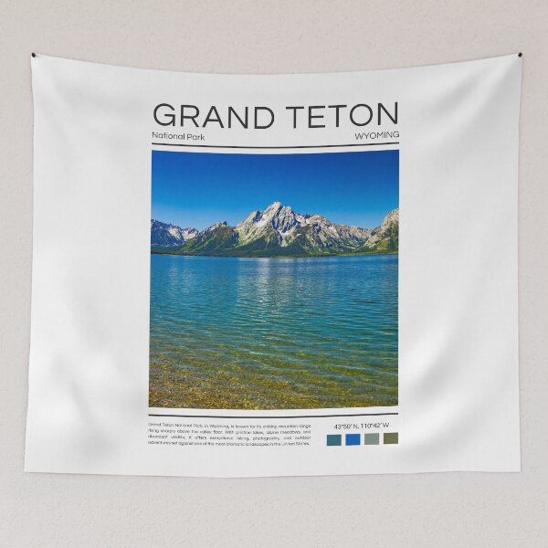 Item preview, Grand Teton National Park - Wyoming  designed and sold by StudioRedKoala.