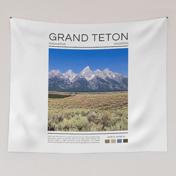 Item preview, Grand Teton National Park - Wyoming  designed and sold by StudioRedKoala.