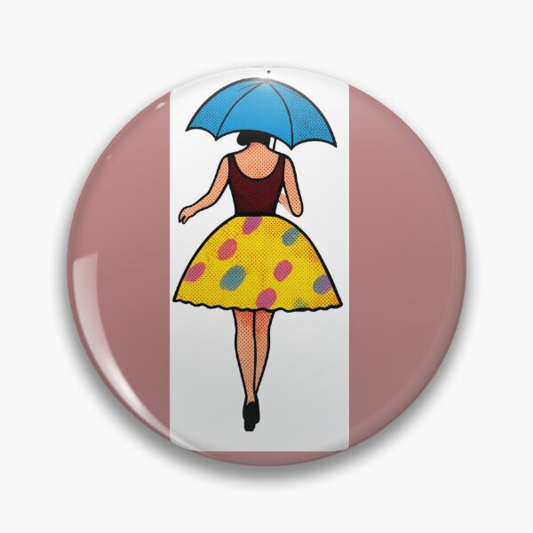 Item preview, Retro Polka Dot Summer Walk designed and sold by Aesthetic drawings .