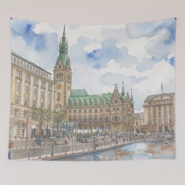 Item preview, Hamburg, city centre designed and sold by sid1802.