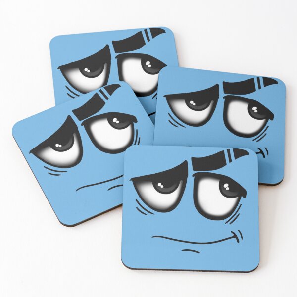 Item preview, Suspicious Smirk Face – Sarcastic Mood Expression designed and sold by Kruti Collection.
