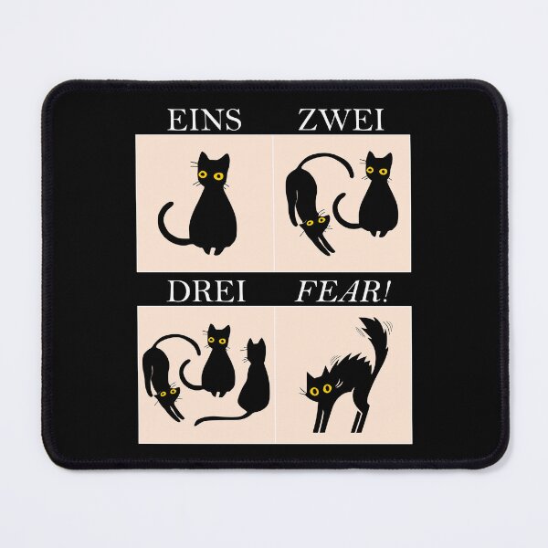 Item preview, Learning German Fear: Eins, Zwei, Drei - Cat FEAR (dark background) designed and sold by Groenendijk.