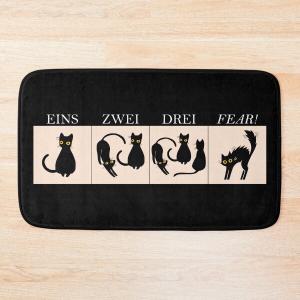 Item preview, Learning German Fear: Eins, Zwei, Drei - Cat FEAR (dark background) designed and sold by Groenendijk.
