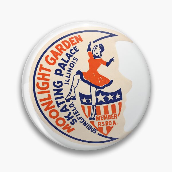 Item preview, Moonlight Gardens Skating Palace Springfield Illinois Roller Skating Rink Sticker Decal Label designed and sold by tislord.