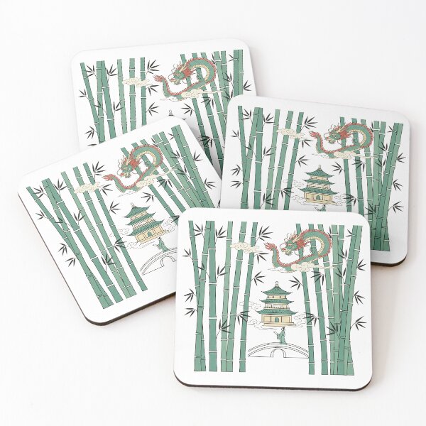 Item preview, Mystical Dragon in Zen Bamboo Forest designed and sold by BetweenForms.