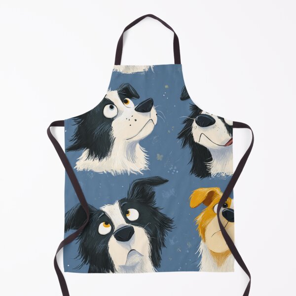 Item preview, Funny Expressive Border Collie Dog Faces Cartoon designed and sold by NicolasGlowArt.
