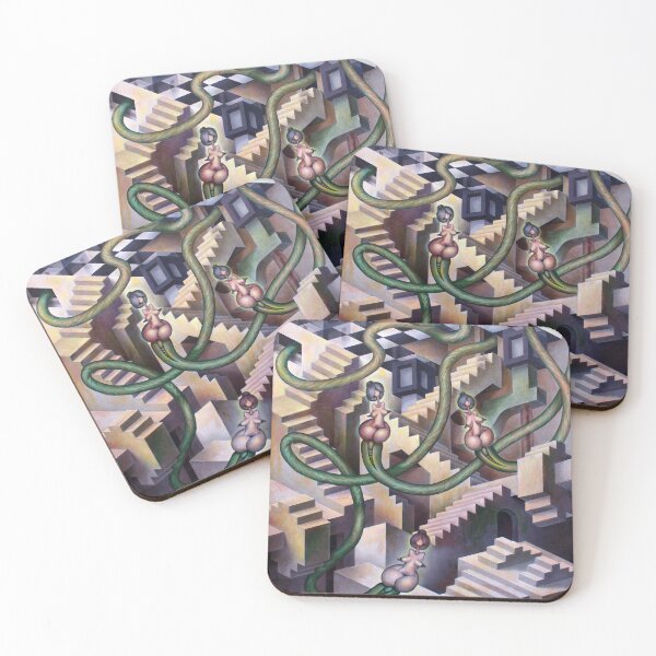 Item preview, impossible but inhabited architectures designed and sold by Jose Gabaldon Art.
