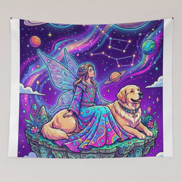 Item preview, The angel and the dog designed and sold by PP&RAINBOW SHOP.