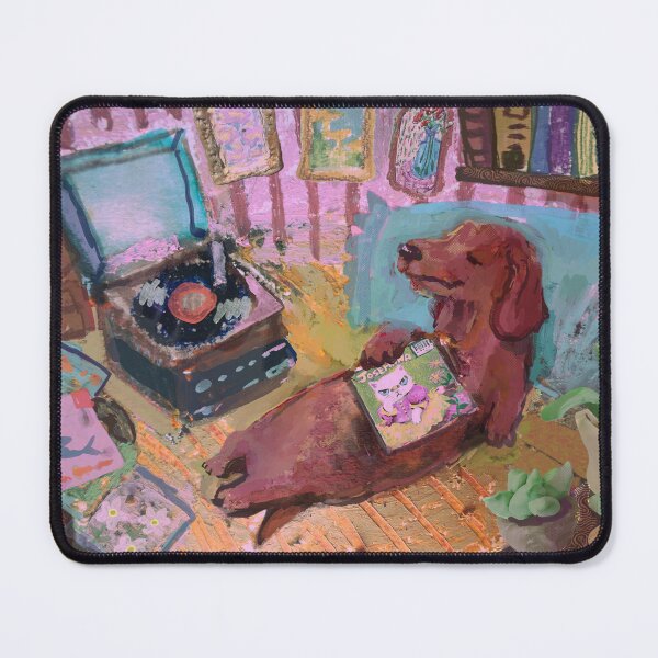 Item preview, dachshund listening to good music designed and sold by guilhernunes.