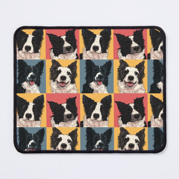 Item preview, Colorful Border Collie Dog Pop Art Portrait designed and sold by NicolasGlowArt.