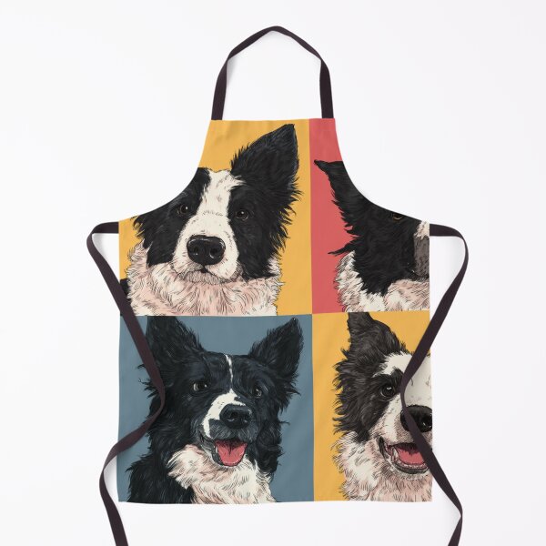 Item preview, Colorful Border Collie Dog Pop Art Portrait designed and sold by NicolasGlowArt.