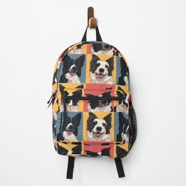 Item preview, Colorful Border Collie Dog Pop Art Portrait designed and sold by NicolasGlowArt.