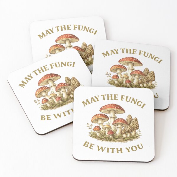 Item preview, May The Fungi Be With You Mushroom Vintage Design designed and sold by Dungeon Wall Design.