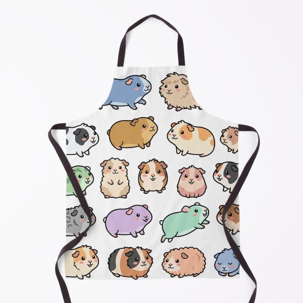 Item preview, Kawaii Guinea Pig Sticker Sheet Cute Cavy Doodles and Pastel Pets designed and sold by VineVibe16Studio.