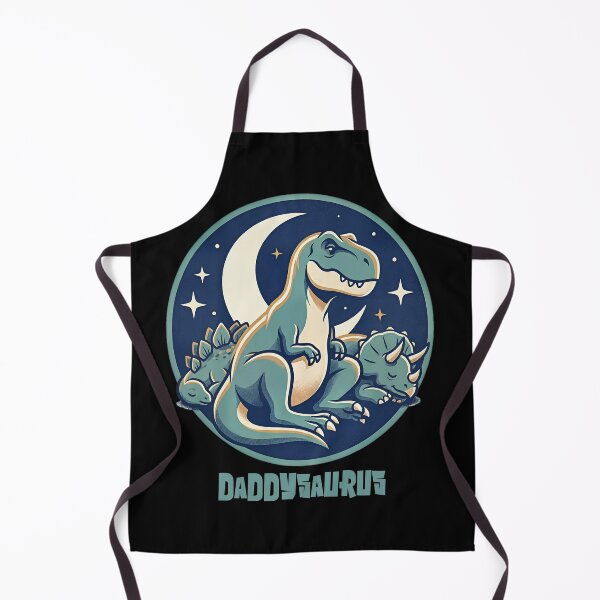 Item preview, Vintage Daddysaurus Dinosaur Night Scene designed and sold by MythicCotton.