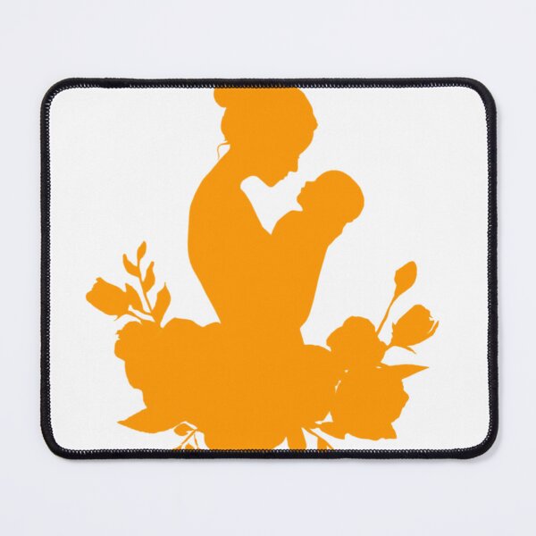 Item preview, Motherhood Floral Silhouette Orange Art Mother's Day designed and sold by BigStar-Cart.
