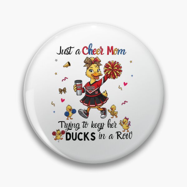 Item preview, Just a Cheer Mom Trying to Keep Her Ducks in a Row – Cute Cheer Mom Duck Design designed and sold by Winarrts.
