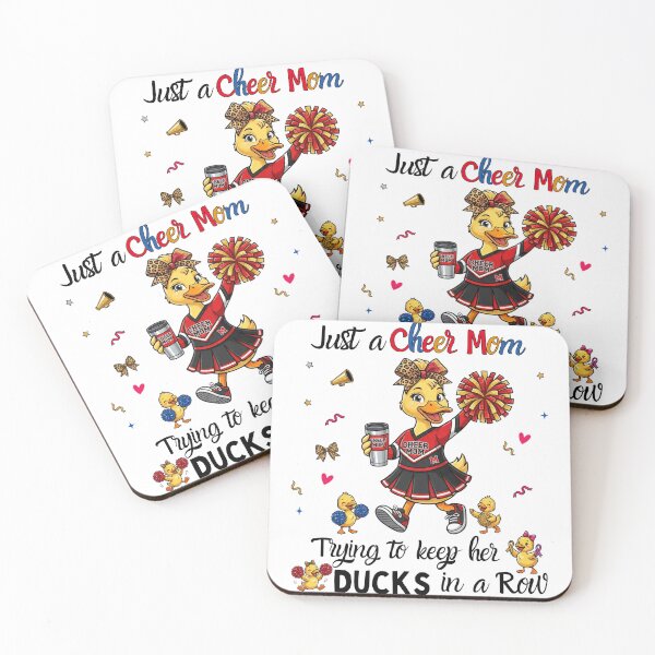 Item preview, Just a Cheer Mom Trying to Keep Her Ducks in a Row – Cute Cheer Mom Duck Design designed and sold by Winarrts.