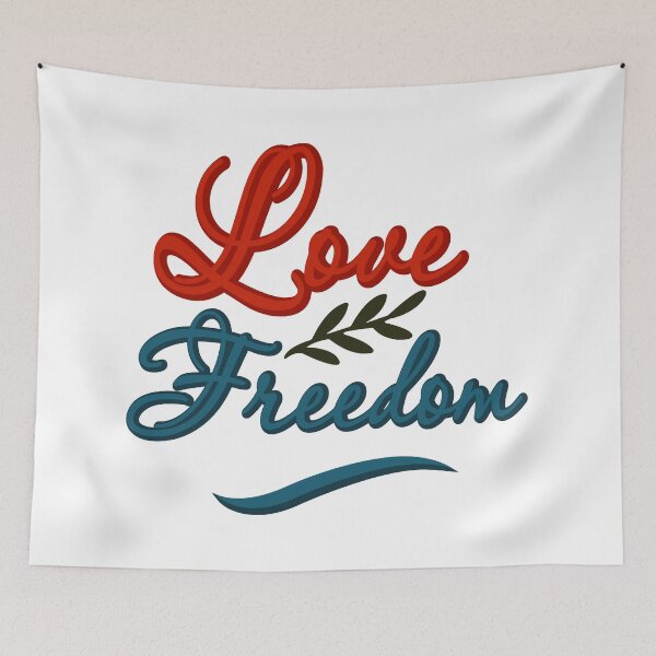 Item preview, Love  Freedom Typography Design designed and sold by DesignbyAnnaM.