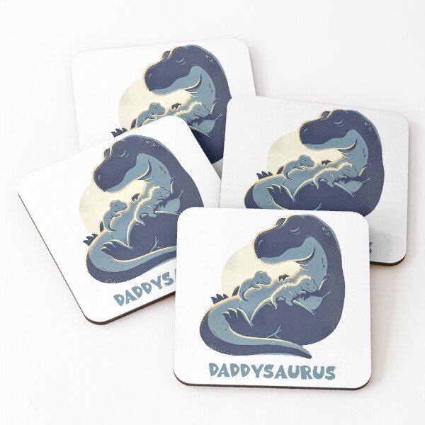 Item preview, Vintage Daddysaurus Gentle Dino Family Scene designed and sold by MythicCotton.