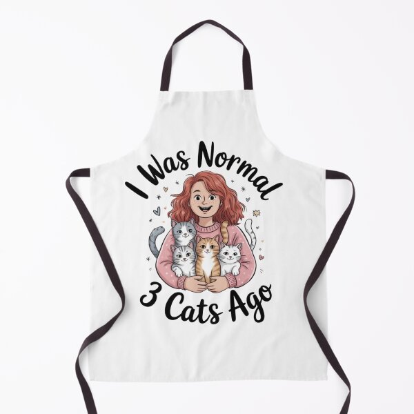 Item preview, I Was Normal 3 Cats Ago Funny Crazy Cat Lady designed and sold by Small Mandarin.