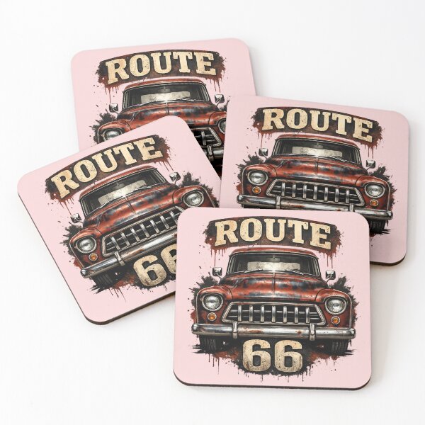 Item preview, Route 66 Vintage Classic Pickup Truck designed and sold by Retro Arabica.