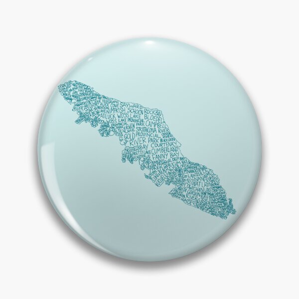 Item preview, Vancouver Island Cities - 2026 Version Teal designed and sold by Wild Coast Creative.
