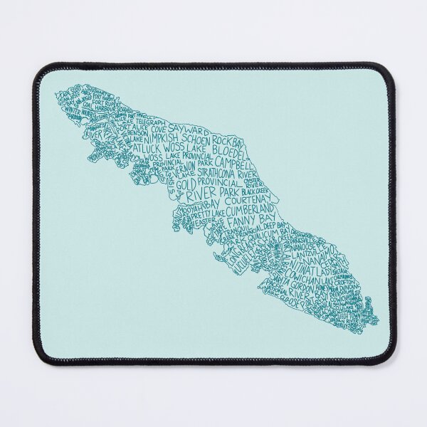 Item preview, Vancouver Island Cities - 2026 Version Teal designed and sold by Wild Coast Creative.