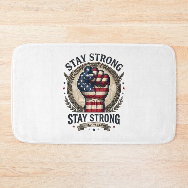 Item preview, Stay Strong Labor Day Shirt – Patriotic Minimalist USA Graphic Tee designed and sold by relso.