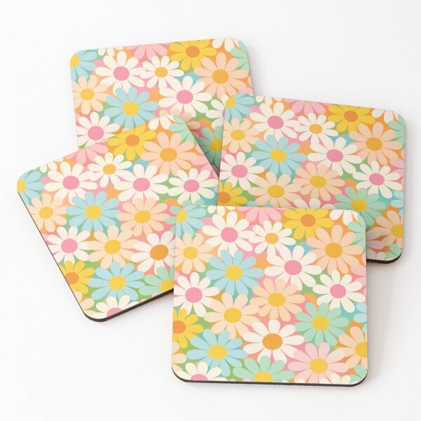 Item preview, Flower Power Pastel Daisy Pattern designed and sold by Ela Art Space .