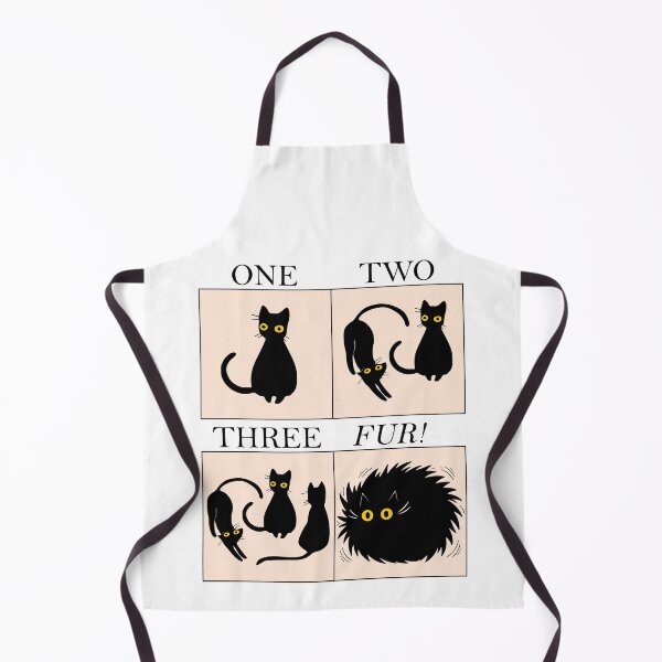 Item preview, One Two Three FUR! – Clever Cat Pun | Funny Animal Wordplay Meme designed and sold by Groenendijk.
