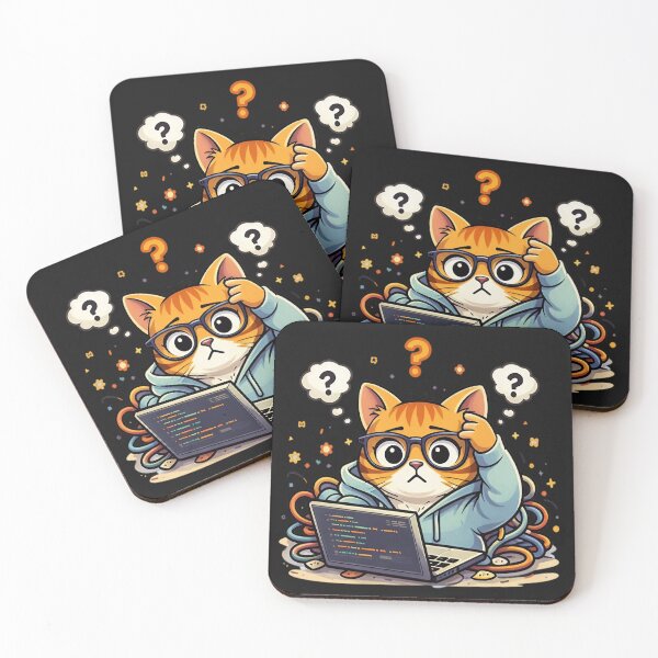 Item preview, When Your Code Works But You Have No Idea Why — Funny Cat Programmer designed and sold by NUVYStudio.